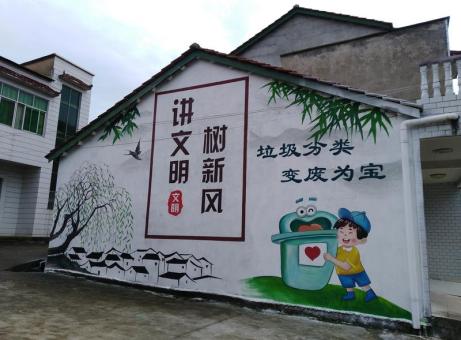 宁都墙绘是现在流行的墙体广告